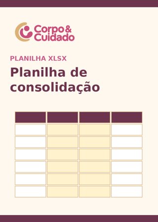 Capa de Planilha de consolidação da avaliação